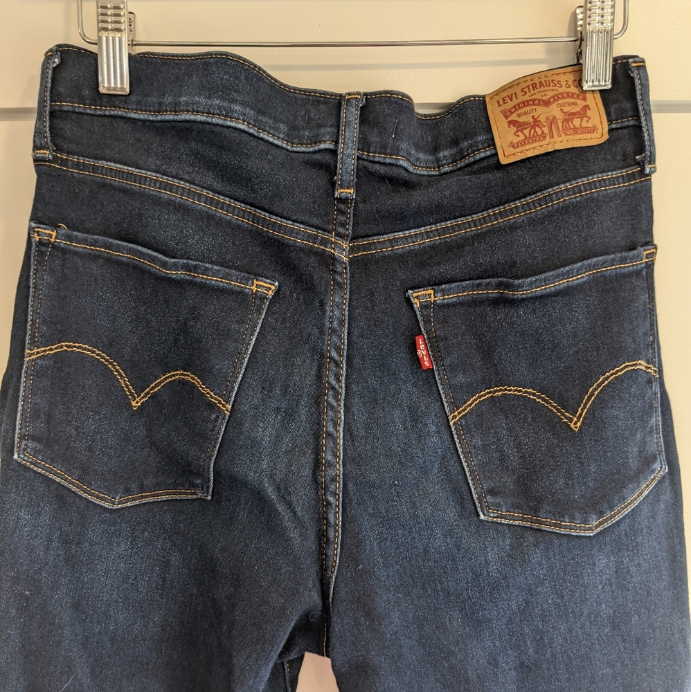 Levi's 720 High Rise Super Skinny Dark Wash Jeans